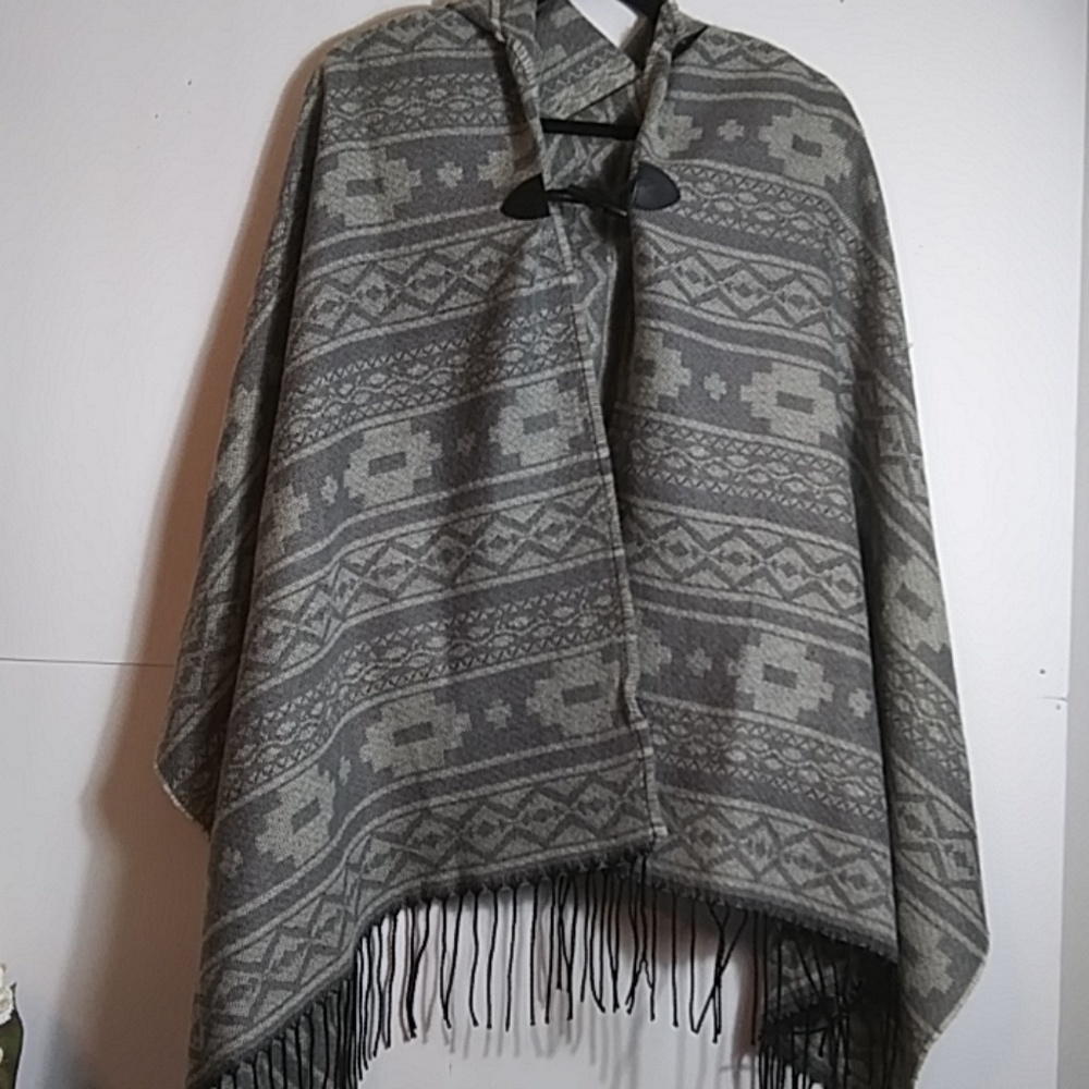 MASSINI OPEN FRONT HOODIE CARDIGAN